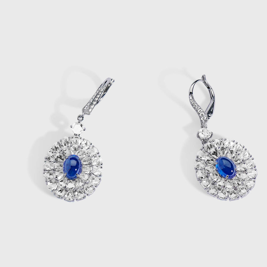 Niva Diamond and Blue Sapphire Earrings