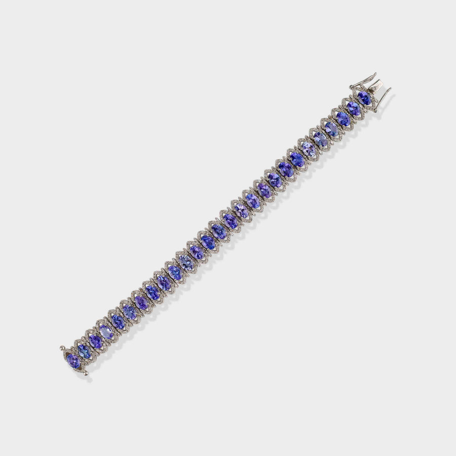 Tanzanite and Diamond Bracelet