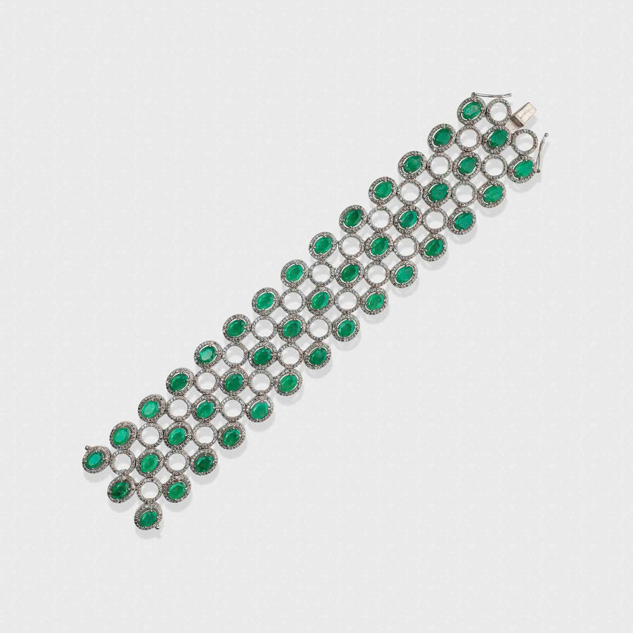 Emerald and Diamond Necklace