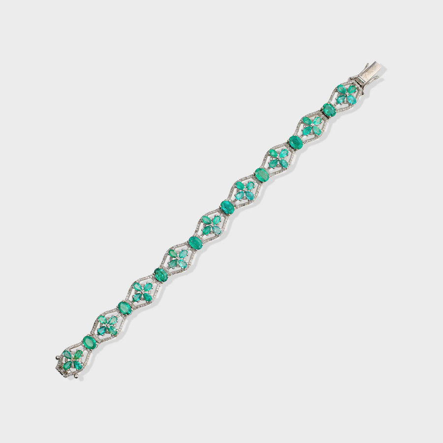 Emerald and Diamond Bracelet