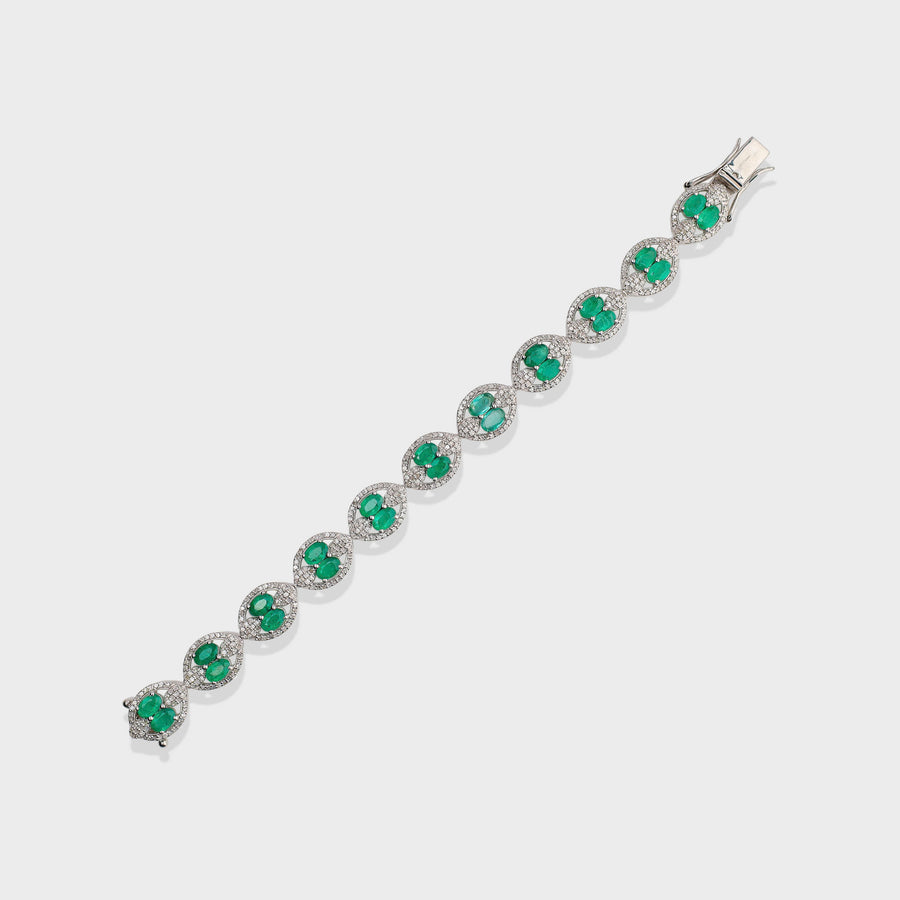 Emerald and Diamond Bracelet