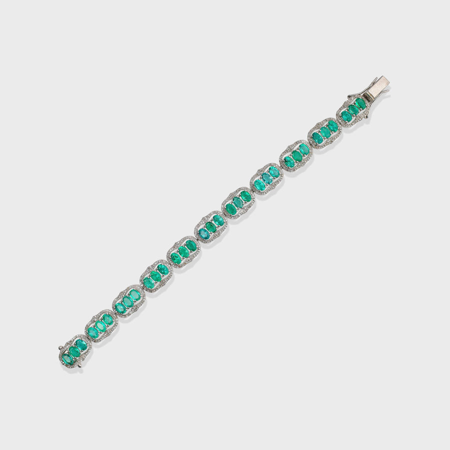 Emerald and Diamond Bracelet
