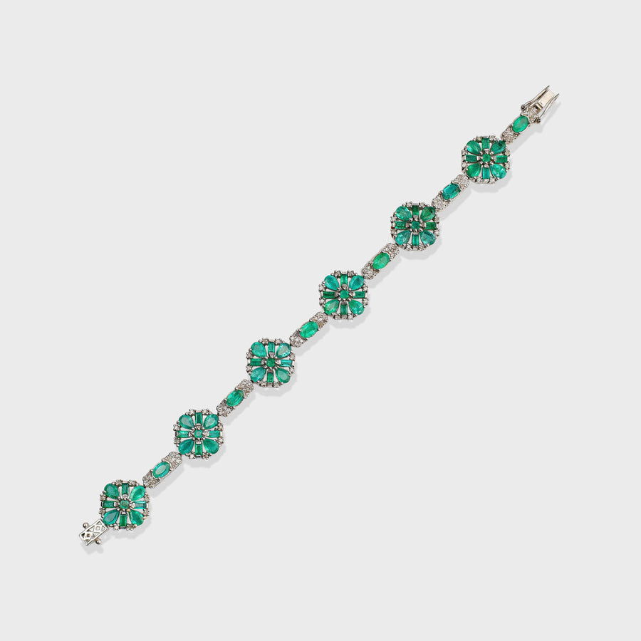 Emerald and Diamond Bracelet