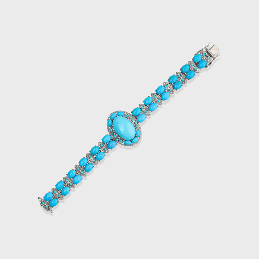 Tourquoise and Diamond Bracelet