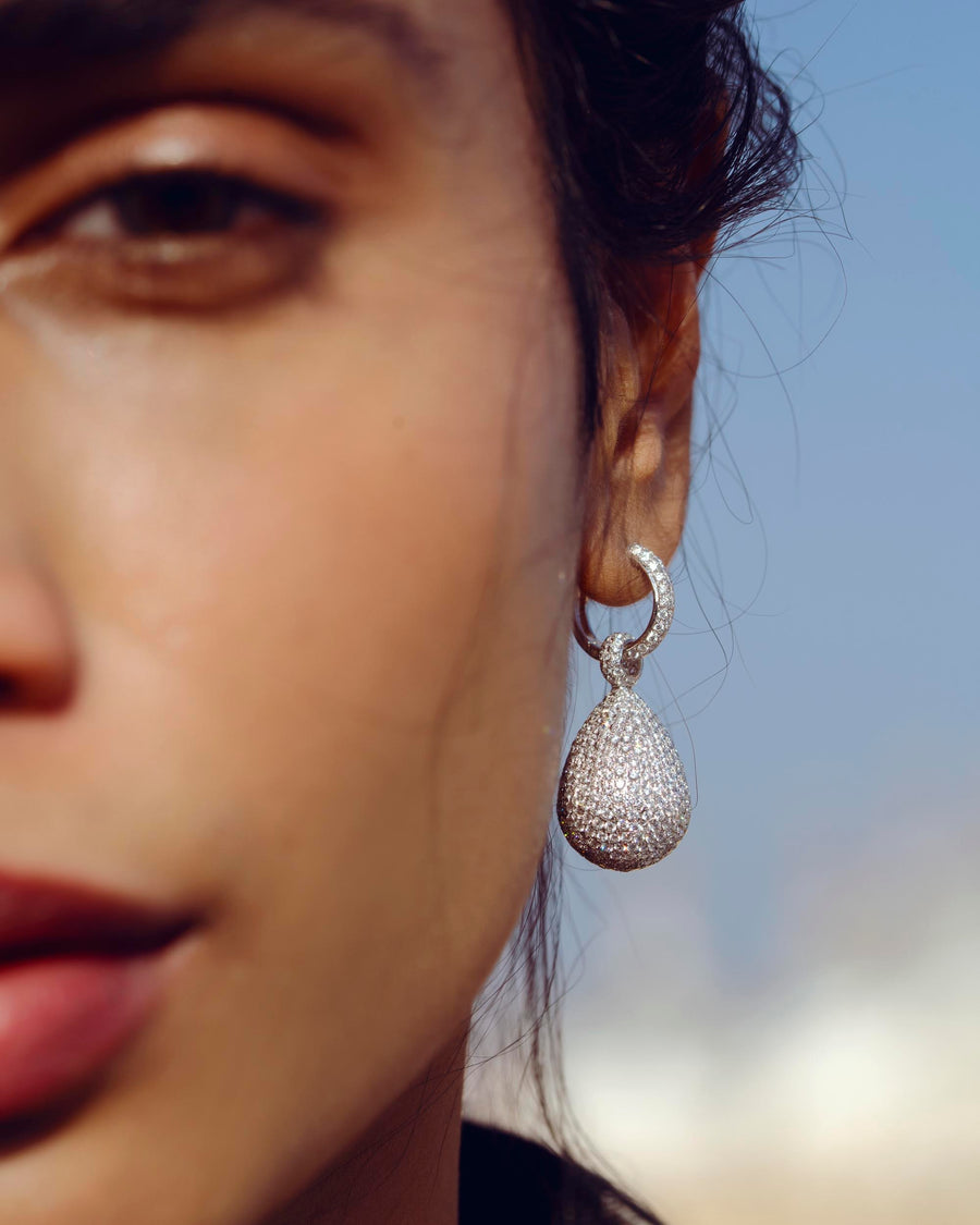 Naksatra Diamond Drop Earrings - Default Title (CONER0296)