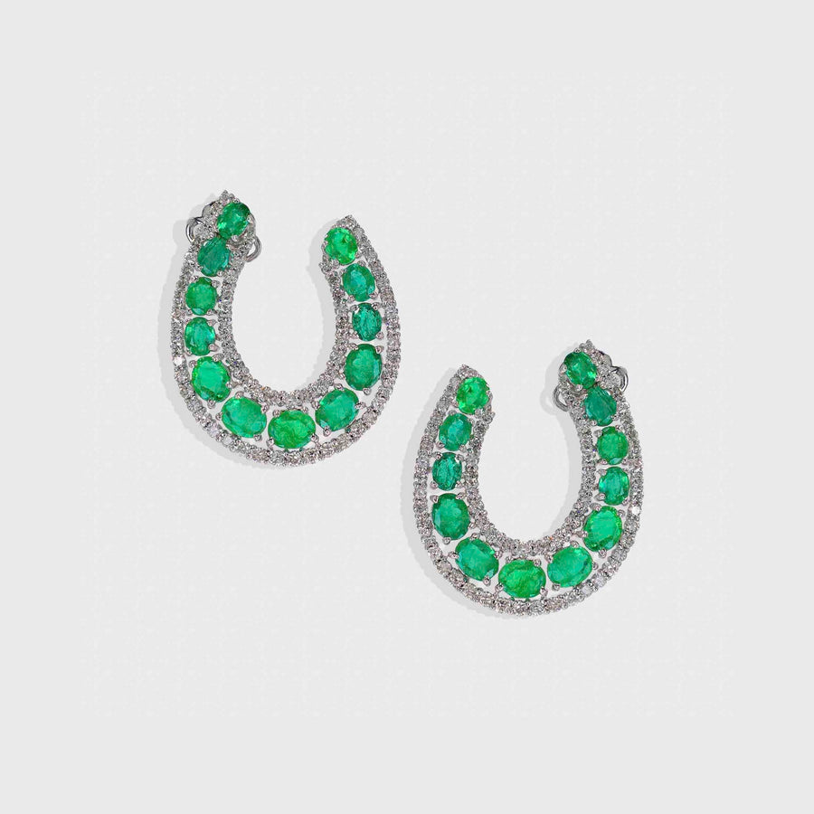 Sukhadaayak Emerald and Diamond Earrings - Default Title (CONER0746)