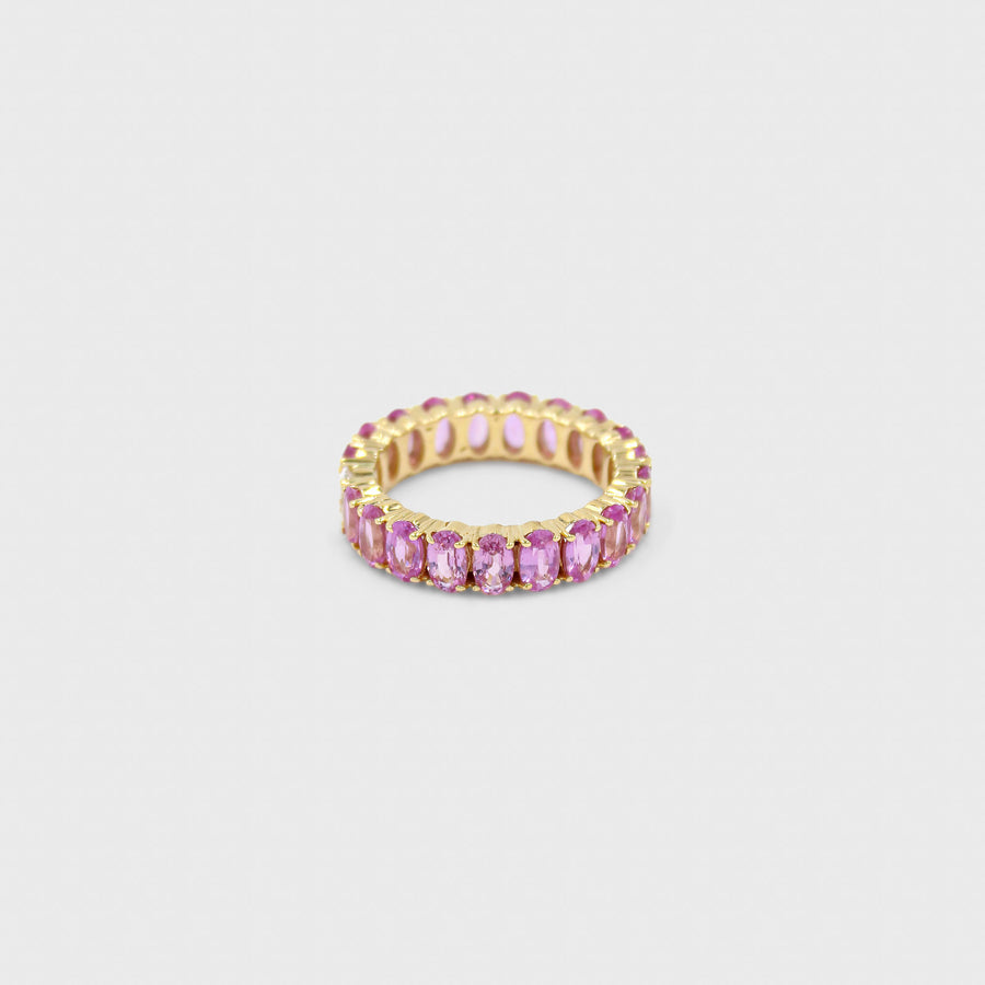 Sajiv Pink Sapphire Band Ring - Default Title (CONRG0619)