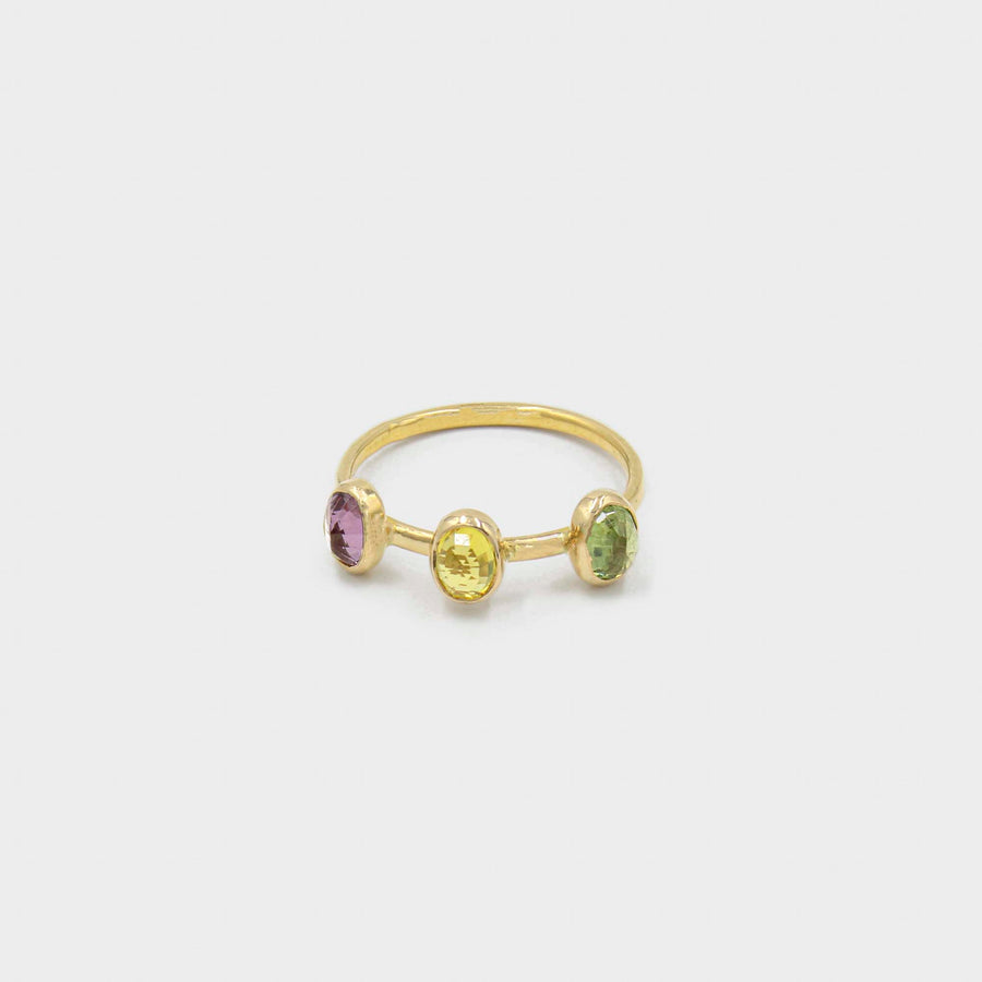 Trimatrika Multicolor Sapphire Ring - Default Title (CONRG0652)