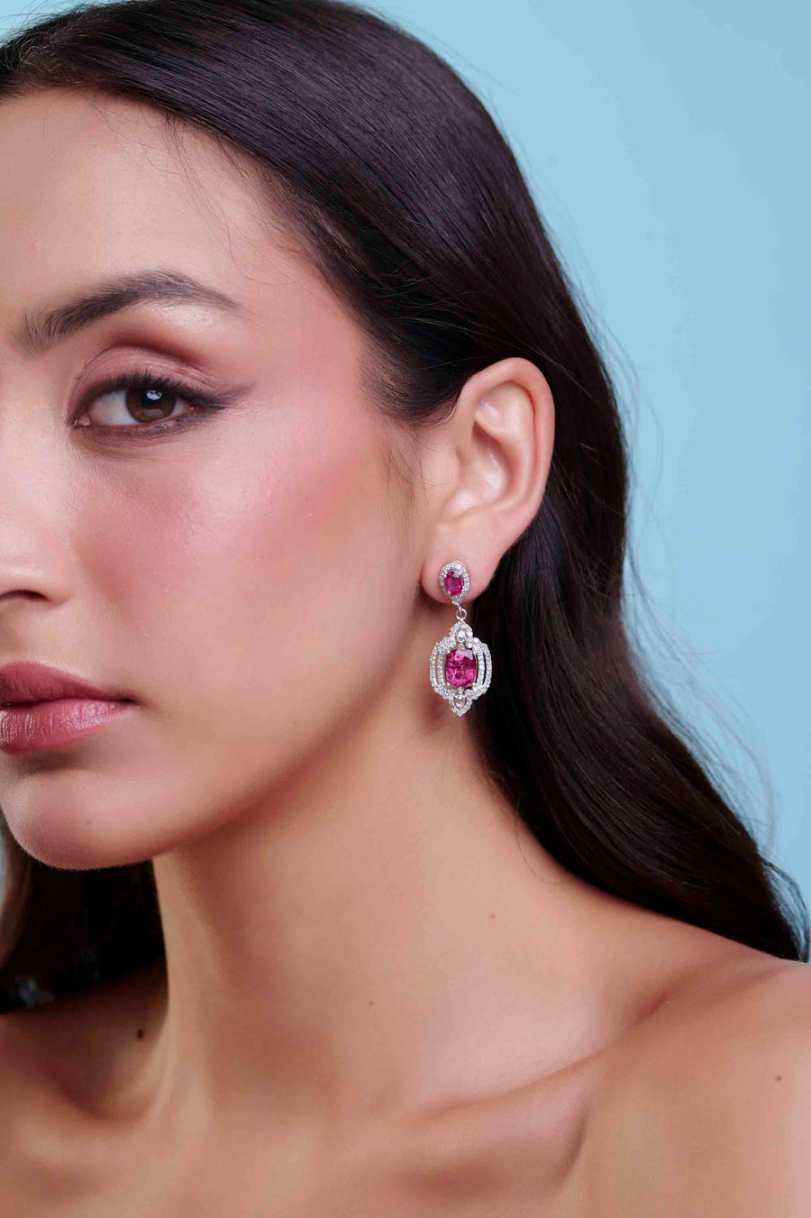 Tourmaline ans Diamond Earrings