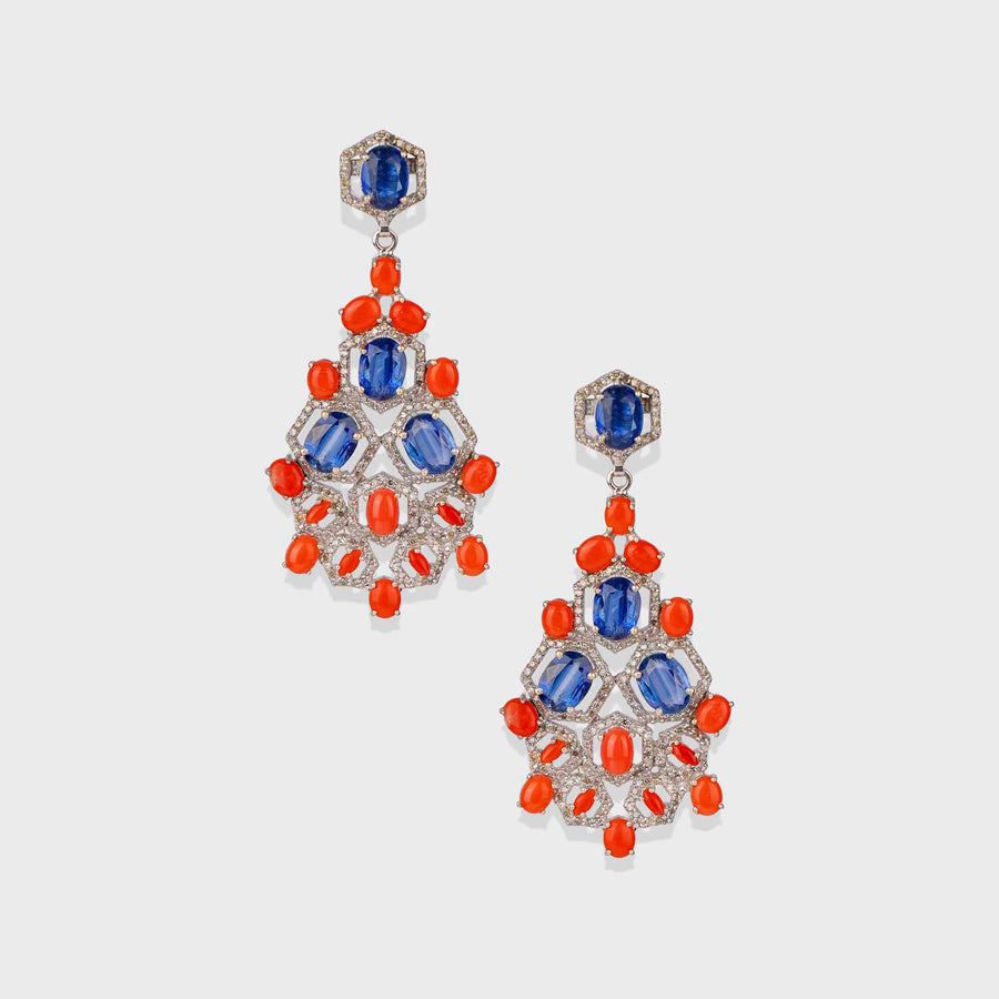 Kynite and Diamond Earrings