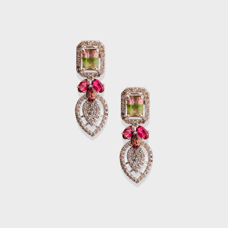 Tourmaline and Diamond Necklace