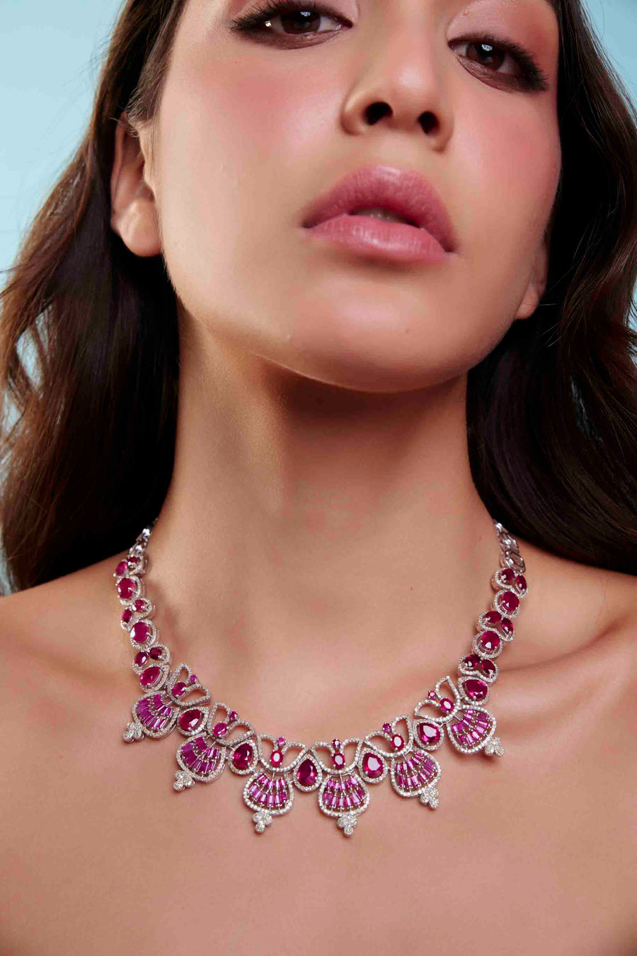 Ruby and Diamond Necklace