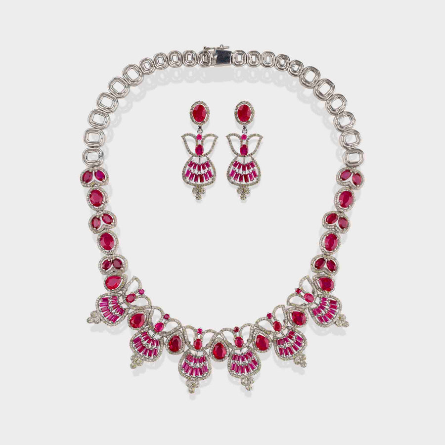 Ruby and Diamond Necklace