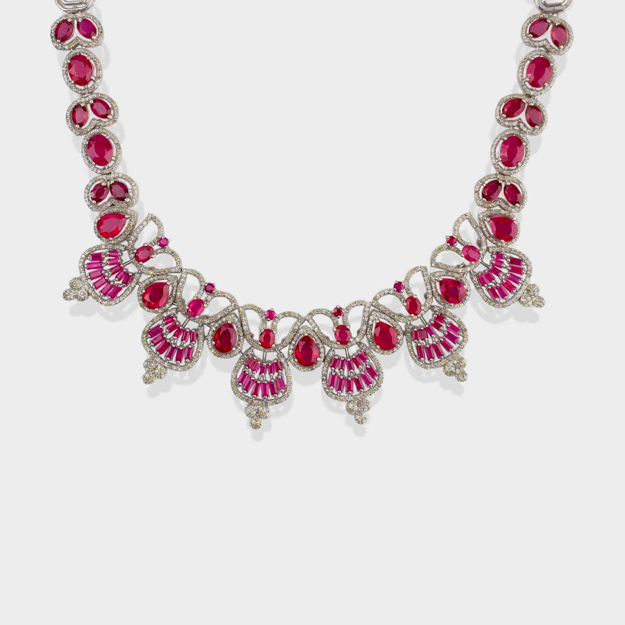 Ruby and Diamond Necklace