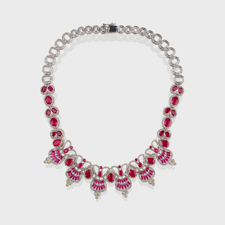 Ruby and Diamond Necklace