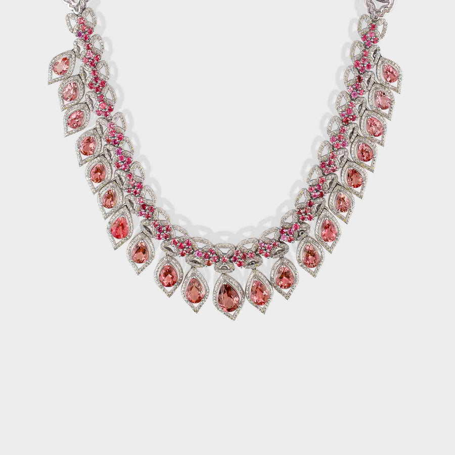 Tourmaline and Diamond Necklace