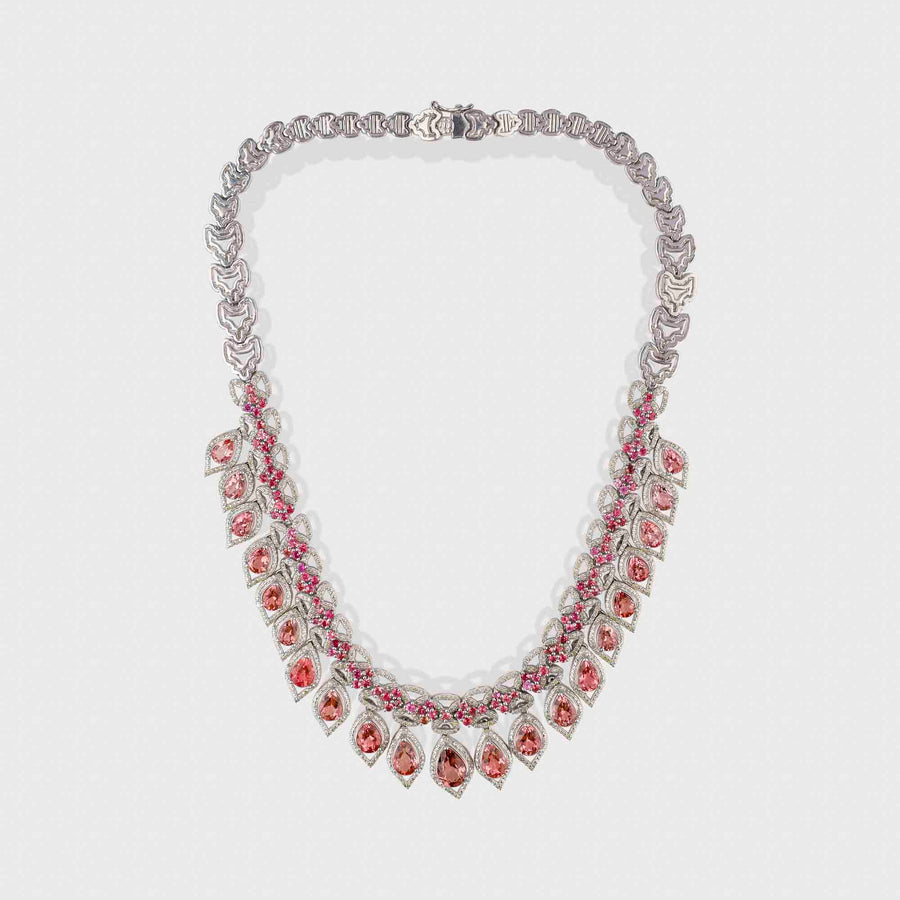 Tourmaline and Diamond Necklace