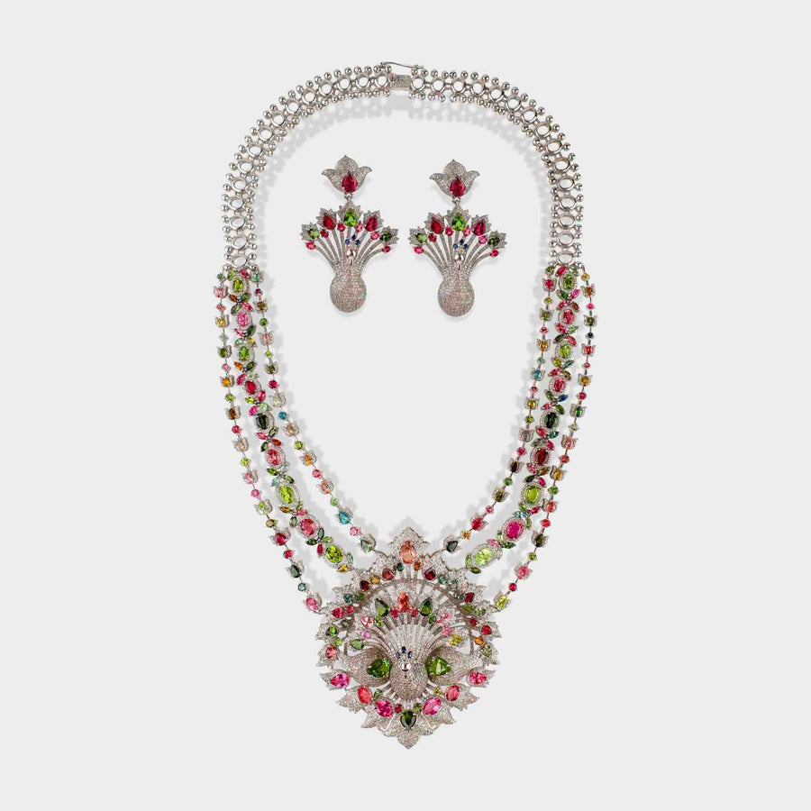 Diamond and Tourmaline Set