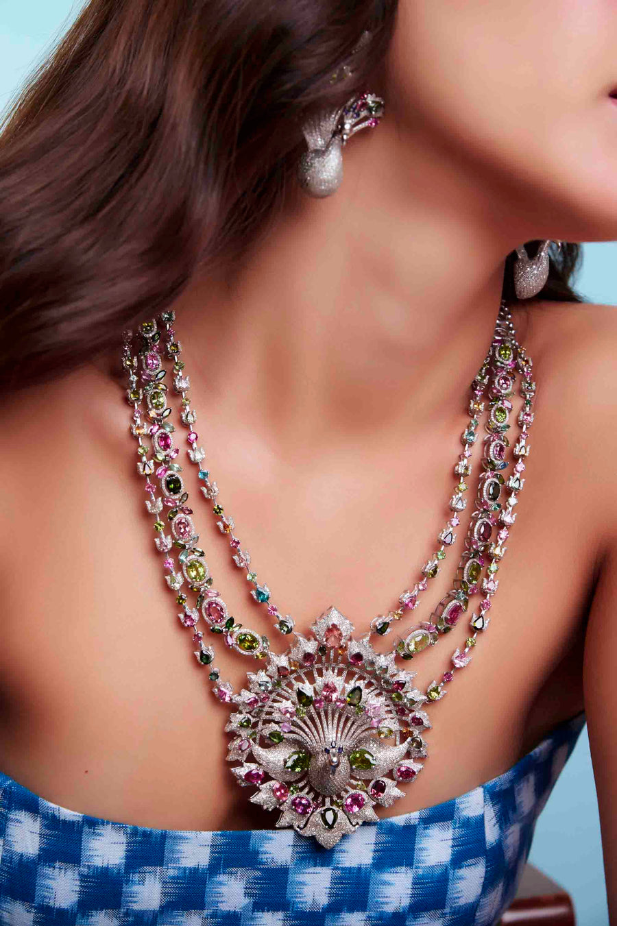 Diamond and Tourmaline Set