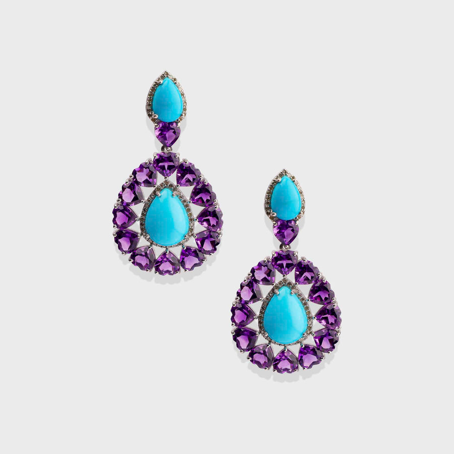 Turquoise and Diamond Necklace