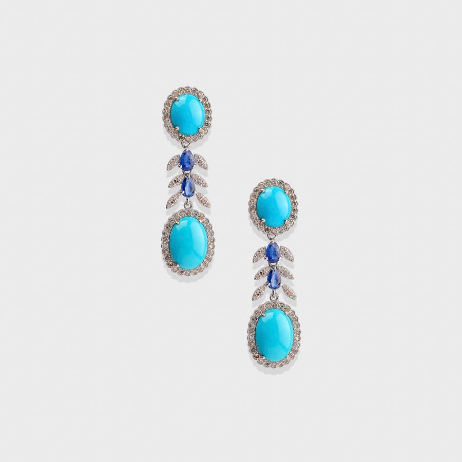 Turquoise and Diamond Necklace