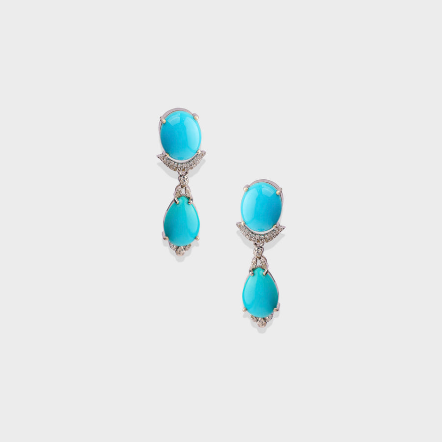Turquoise and Diamond Necklace