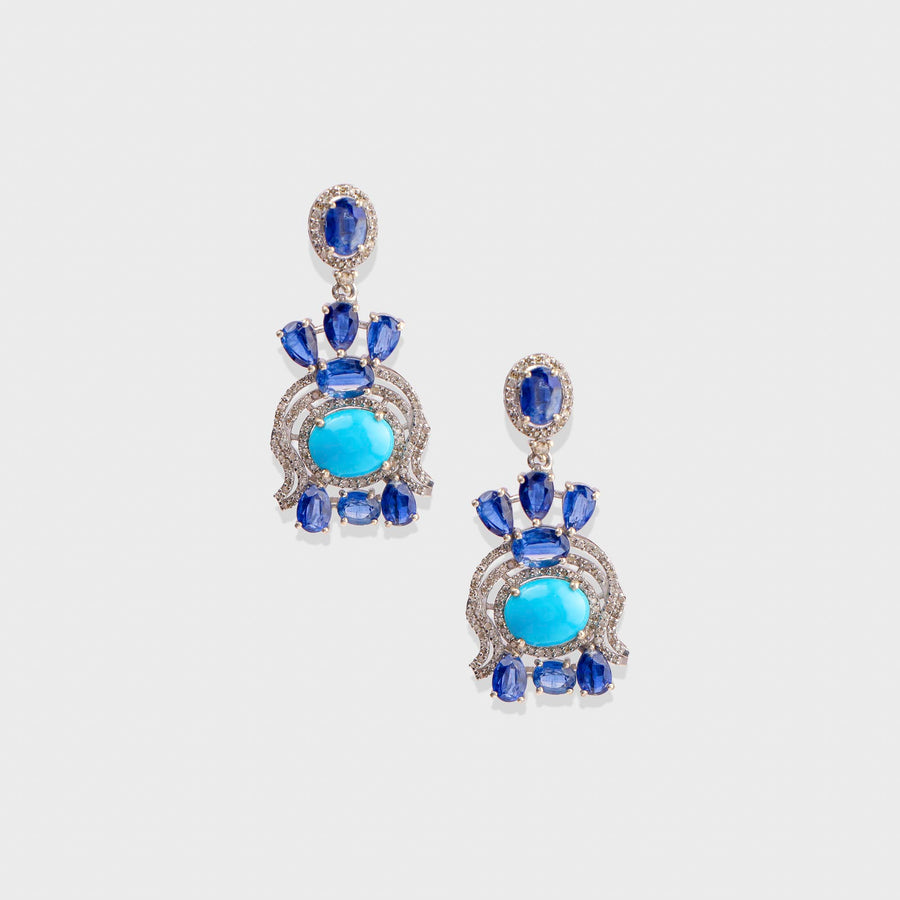 Turquoise and Diamond Necklace