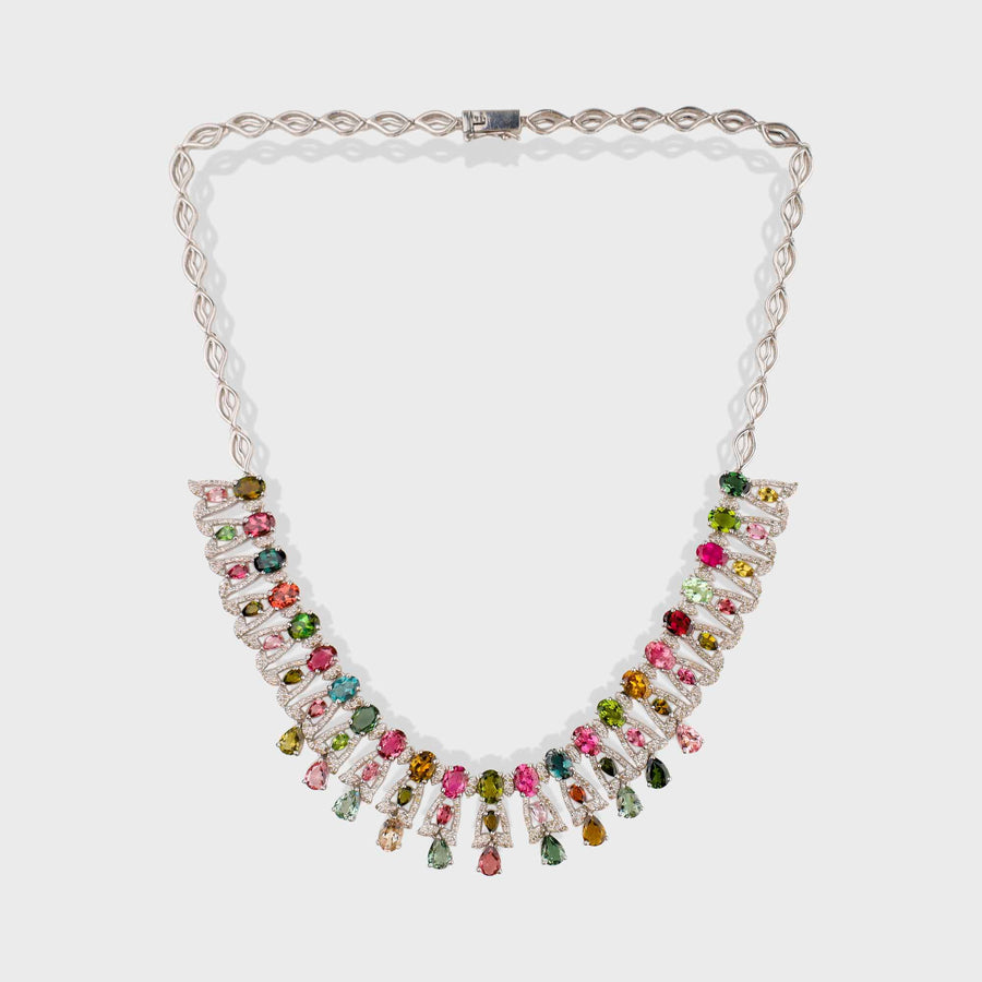 Tourmaline and Diamond Set