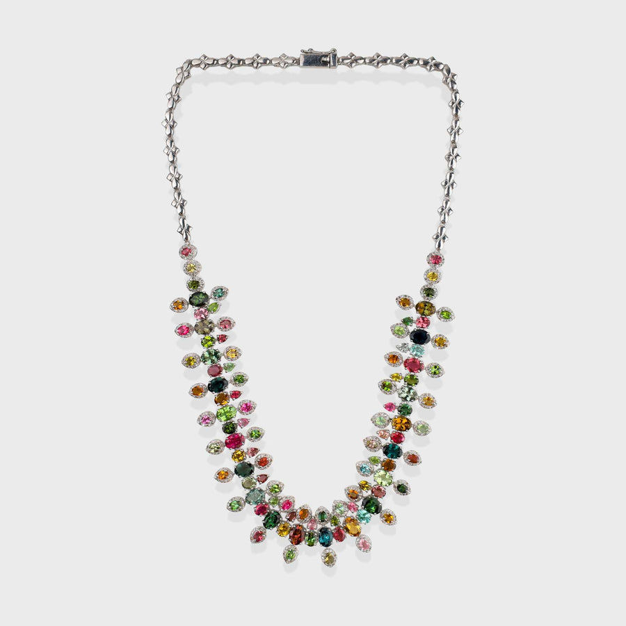 Tourmaline and Diamond Set