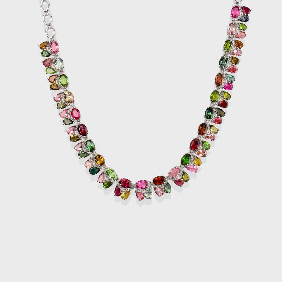 Tourmaline and Diamond Necklace