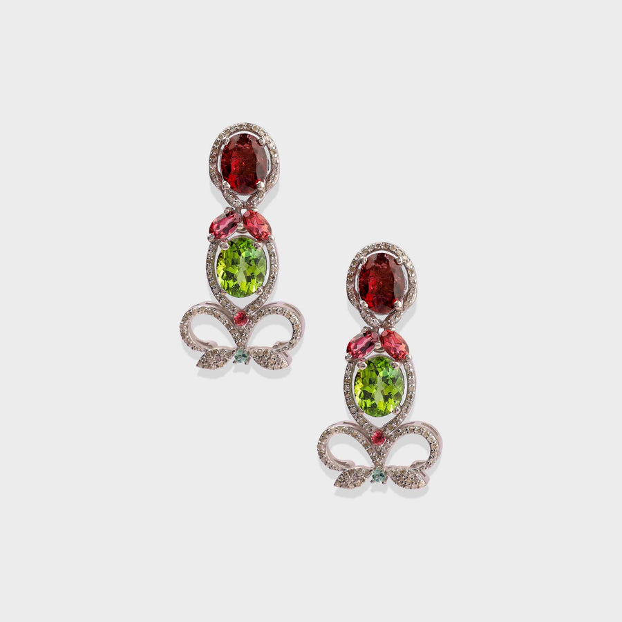 Tourmaline and Diamond Necklace