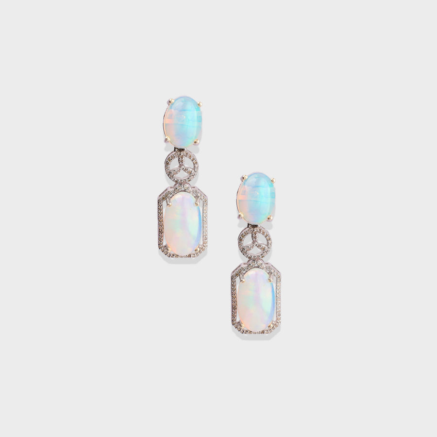 Opal and Diamond Necklace