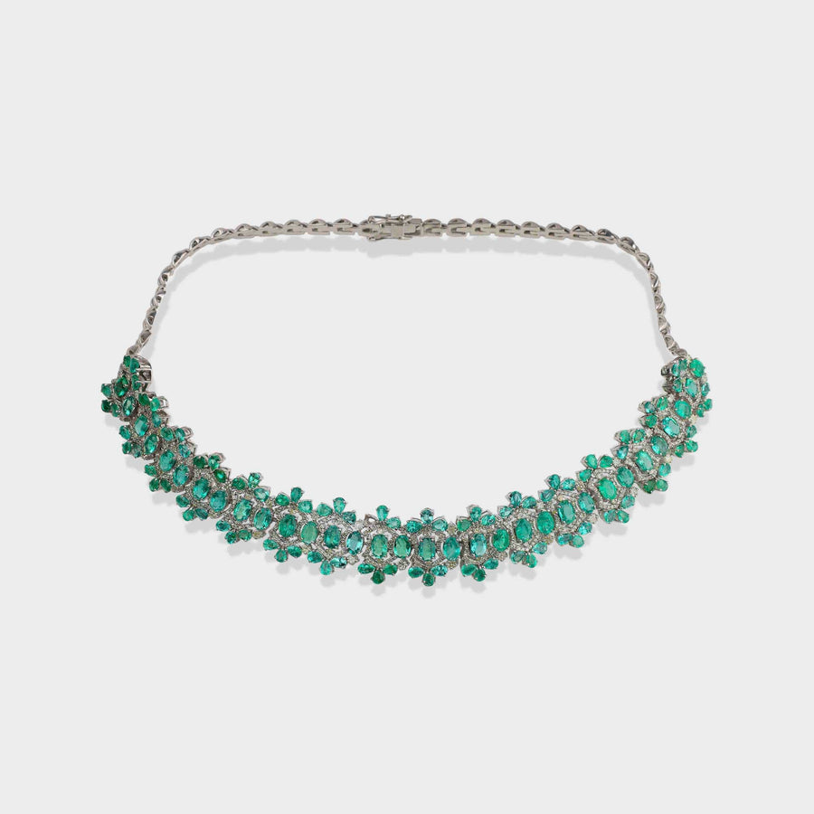 Emerald and Diamond Necklace