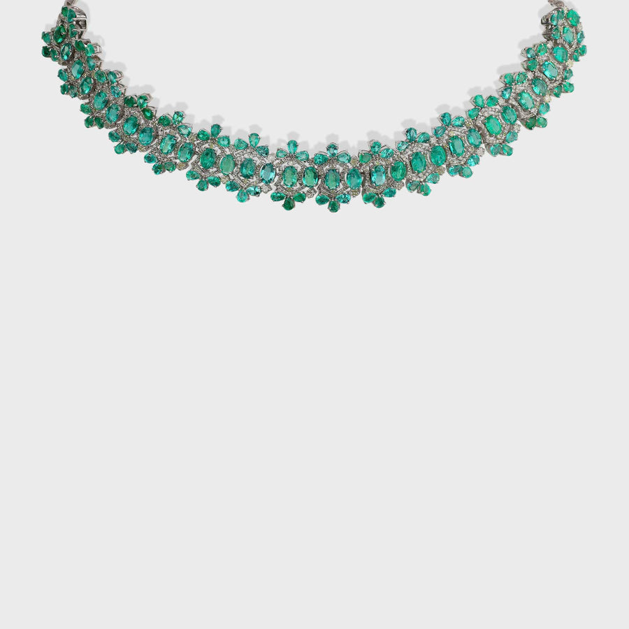 Emerald and Diamond Necklace