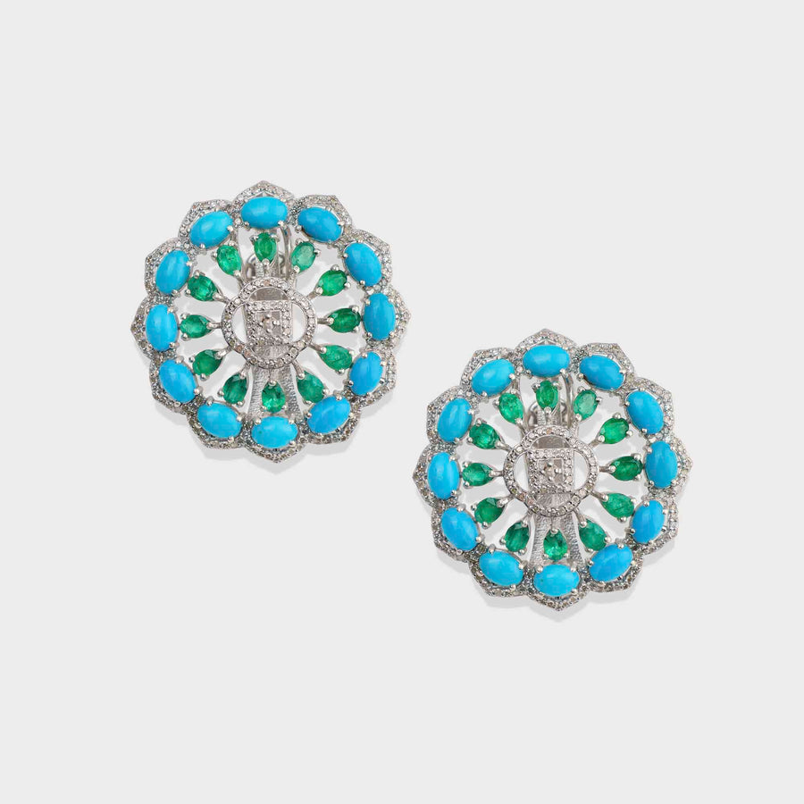 Turquoise and Diamond Necklace
