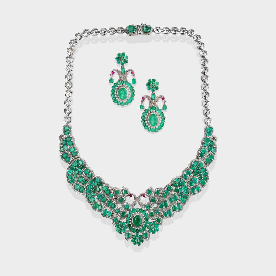 Ruby and Diamond Necklace