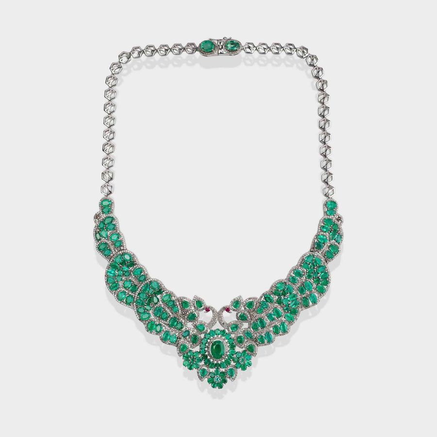 Ruby and Diamond Necklace