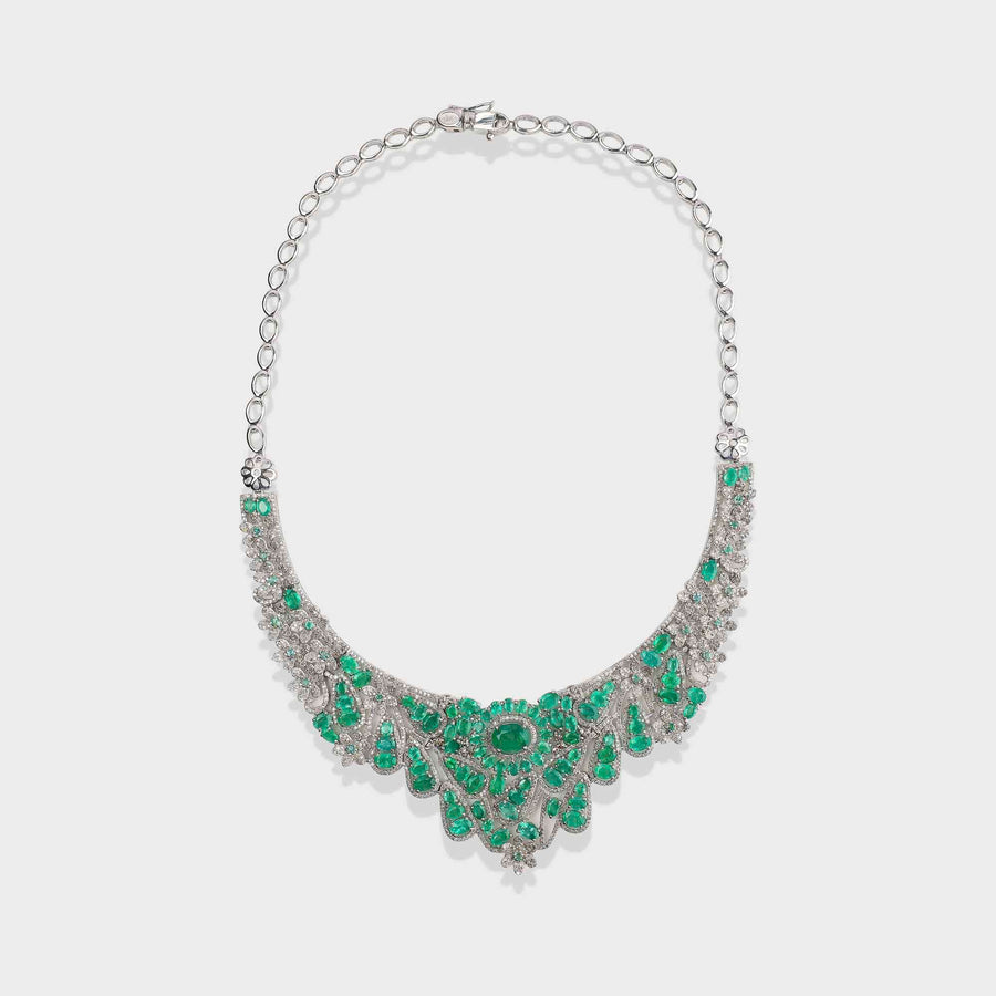 Emerald and Diamond Necklace