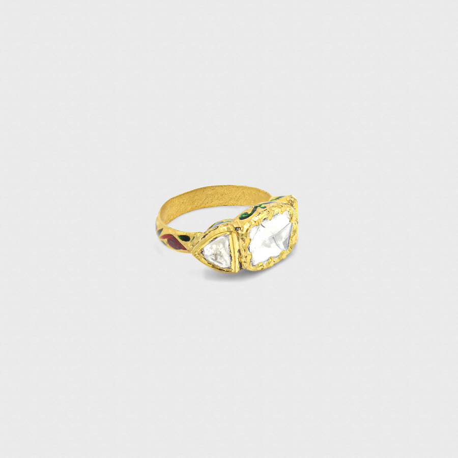 Triman Enamelledi Diamond Ring - Default Title (RAJRG0068)
