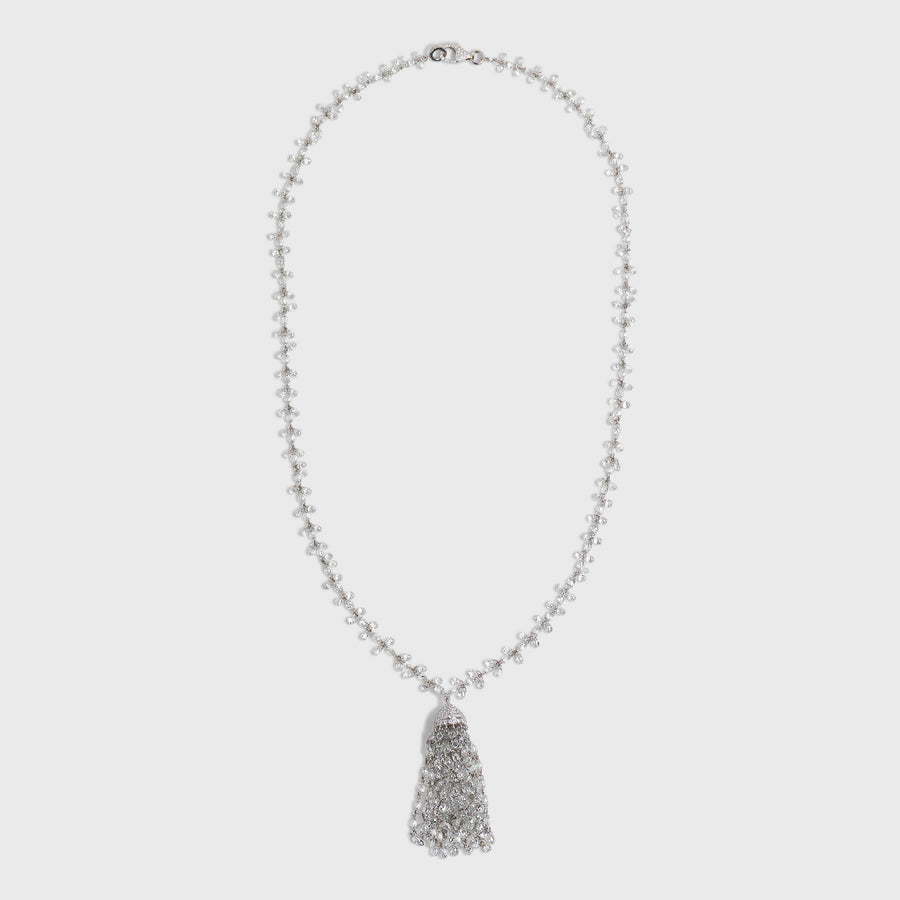 Idaya Diamond Tassel Necklace