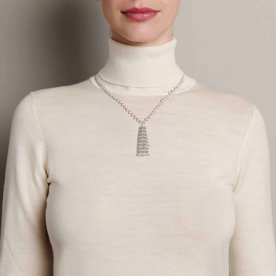 Idaya Diamond Tassel Necklace