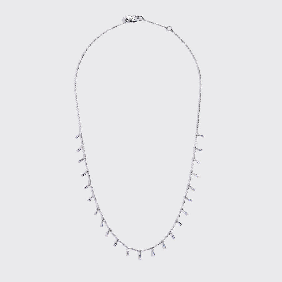 Mira White Gold Necklace