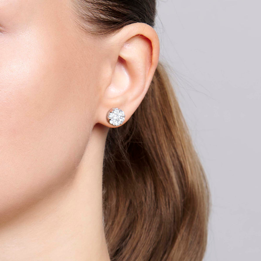 Ryka Large Diamond Stud Earrings