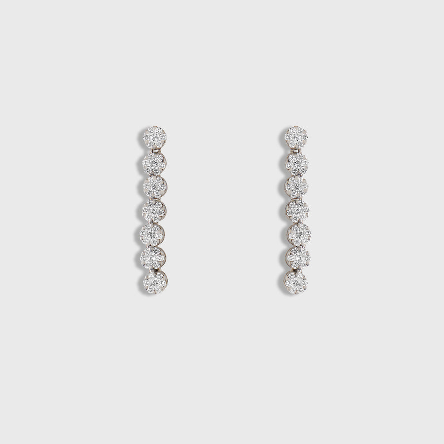 Ryka Seven Drops Diamond Earrings