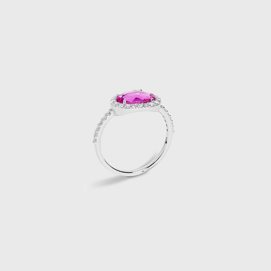 Ekant Pink Sapphire and Diamond Ring