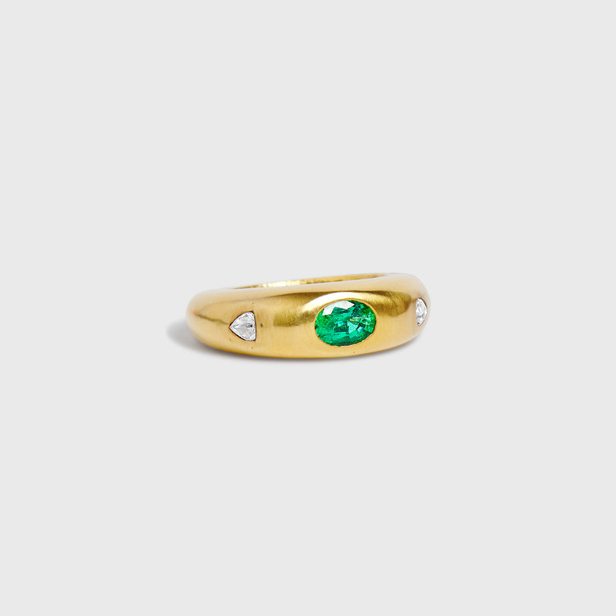 Hansh Emerald and Diamond Ring