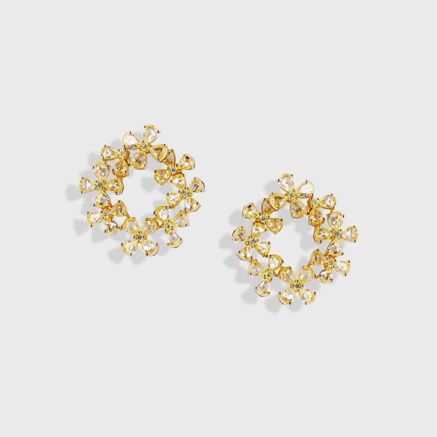Amrita Rose Cut Diamond Earrings