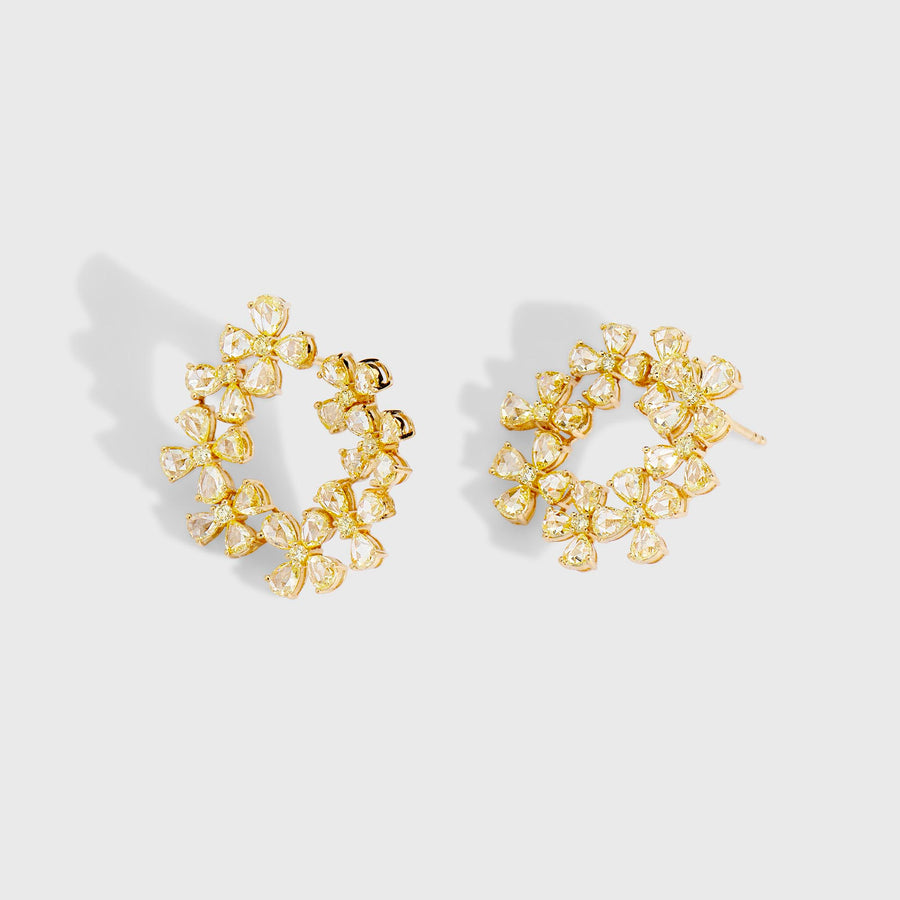 Amrita Rose Cut Diamond Earrings