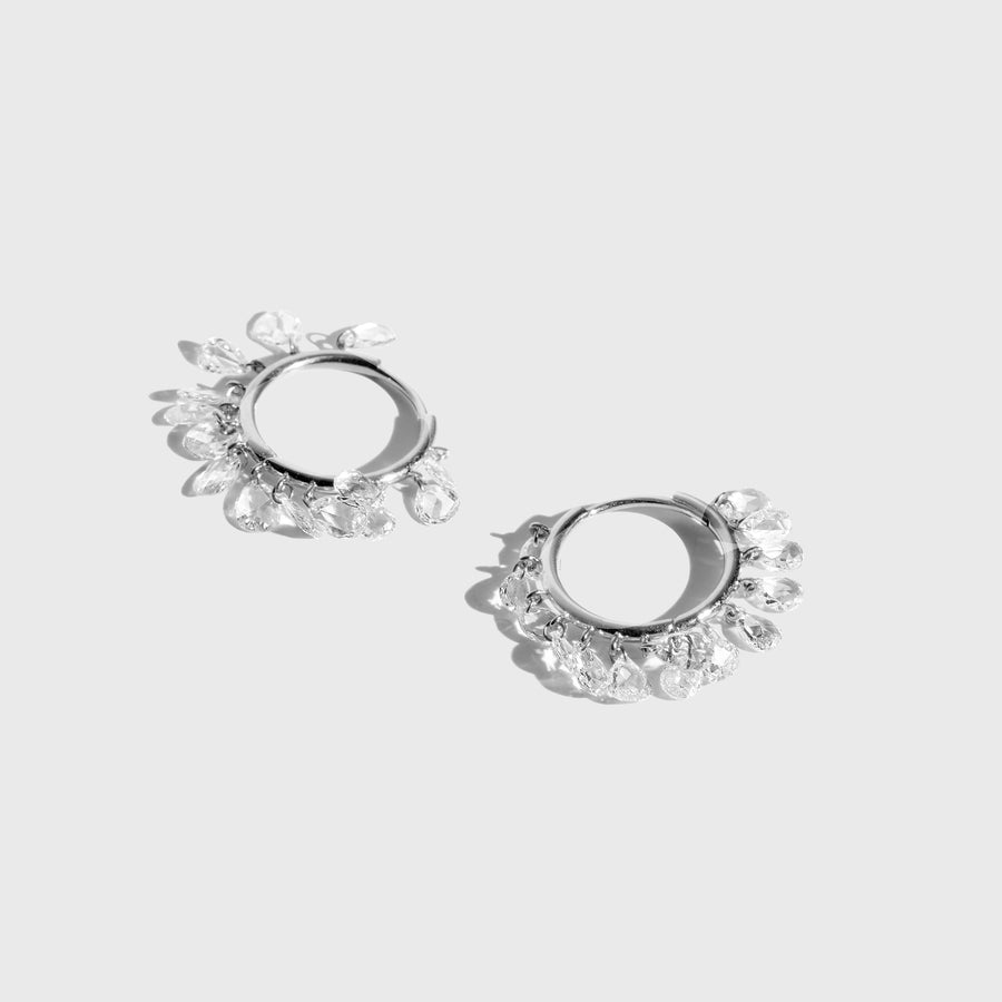 Onish Diamond Hoop Earrings