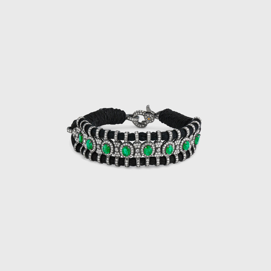 Bani Emerald and Diamond Bracelet